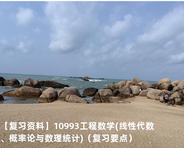 【复习资料】10993工程数学(线性代数、概率论与数理统计)（复习要点）