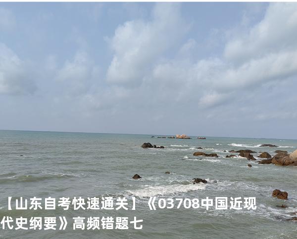  【山东自考快速通关】《03708中国近现代史纲要》高频错题 七