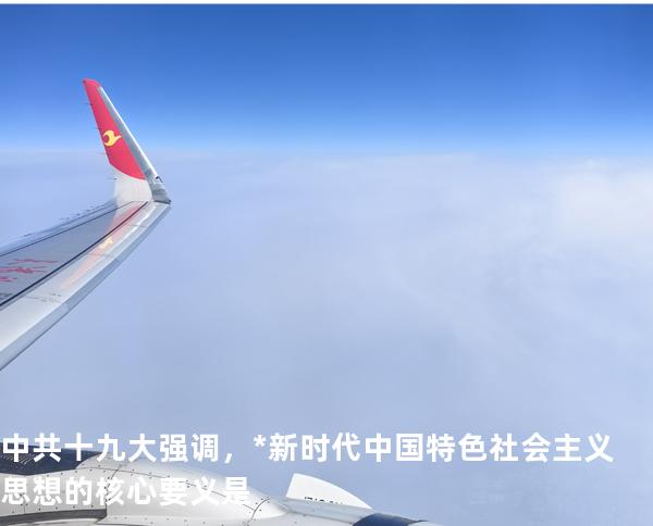 中共十九大强调，*新时代中国特色社会主义思想的核心要义是
