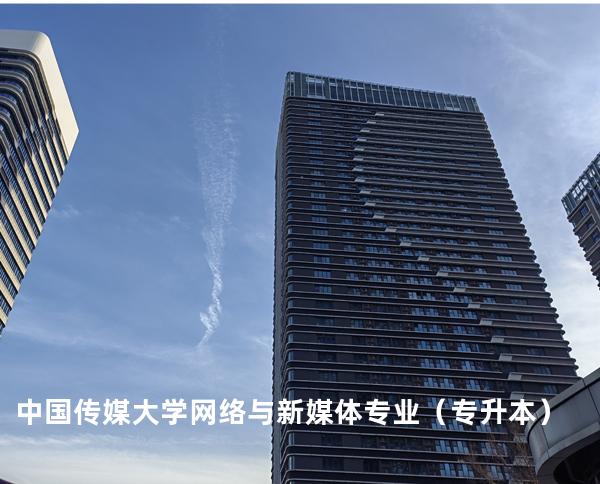 中国传媒大学 网络与新媒体专业（专升本）