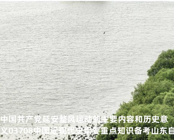 中国共产党延安整风运动的主要内容和历史意义03708 中国近现代史纲要重点知识   备考山东自考 2025年10月