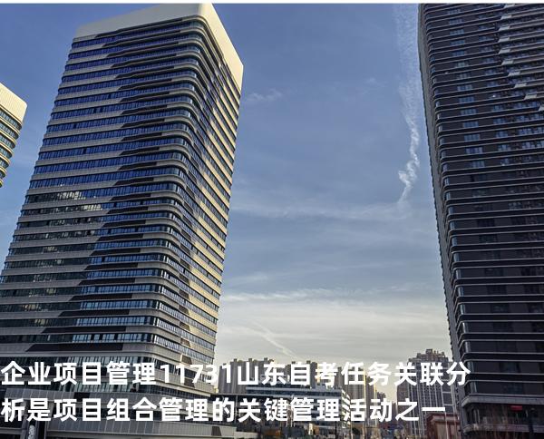 企业项目管理 11731 山东自考 任务关联分析是项目组合管理的关键管理活动之一