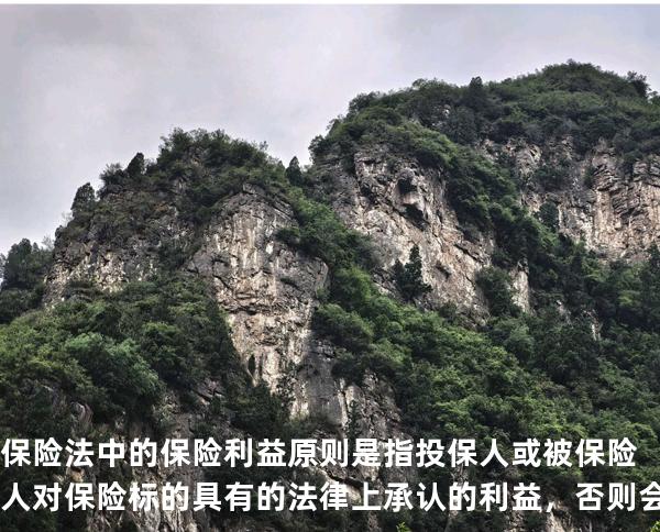 保险法中的保险利益原则是指投保人或被保险人对保险标的具有的法律上承认的利益，否则会导致保险 合同无效