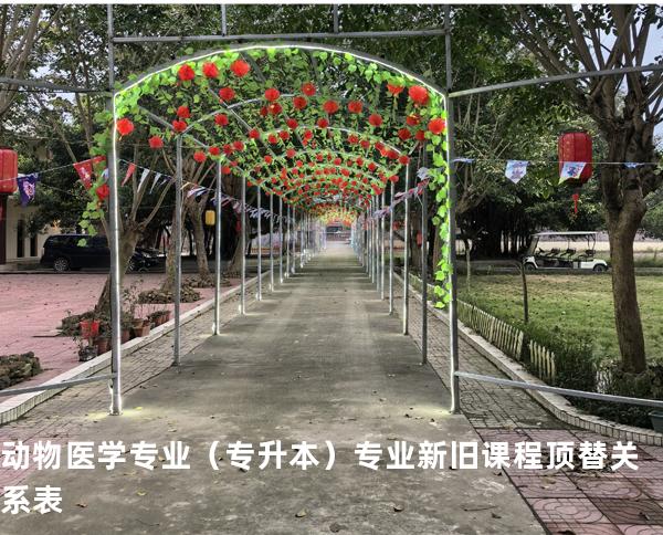 动物医学专业（专升本）专业新旧课程顶替关系表