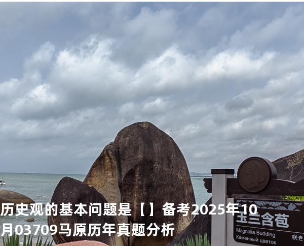 历史观的基本问题是【】备考2025年10月 03709马原   历年真题分析