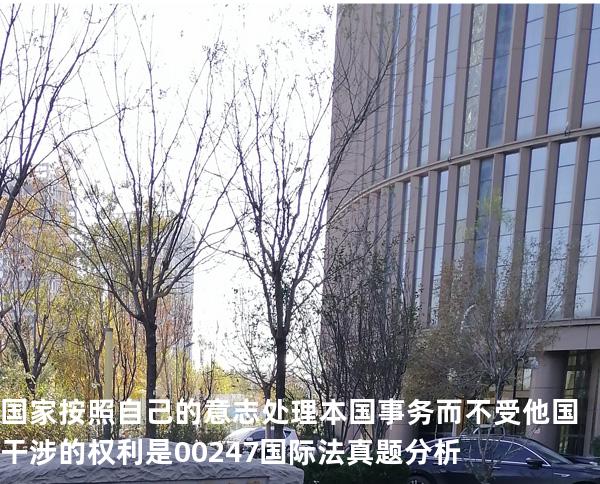 国家按照自己的意志处理本国事务而不受他国干涉的权利是00247 国际法 真题分析