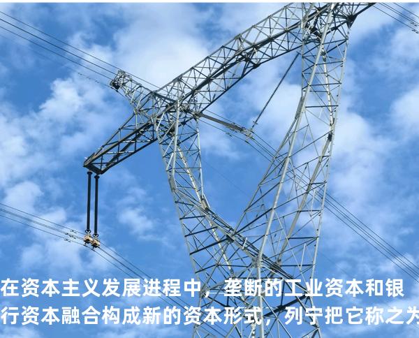在资本主义发展进程中，垄断的工业资本和银行资本融合构成新的资本形式，列宁把它称之为