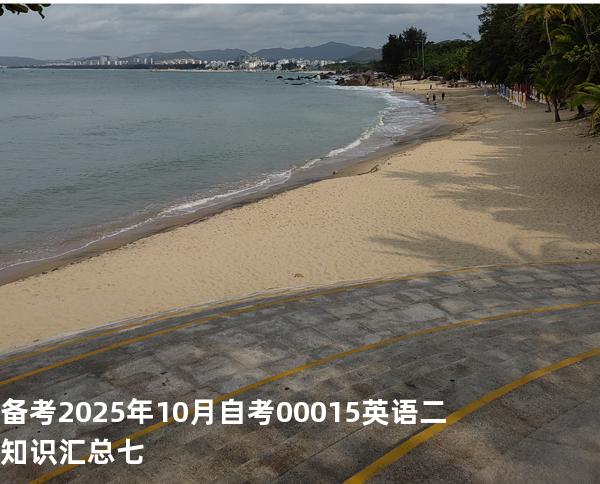 备考2025年10月自考 00015英语二 知识汇总七