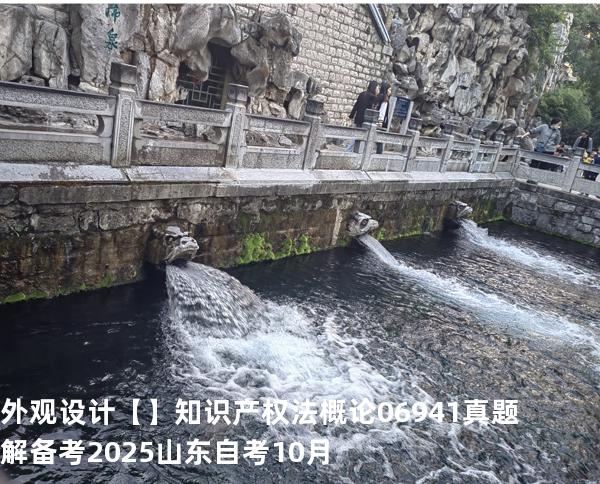 外观设计【】知识产权法概论 06941 真题解 备考2025山东自考10月