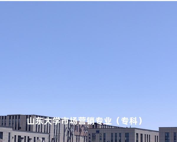 山东大学 市场营销专业（专科）