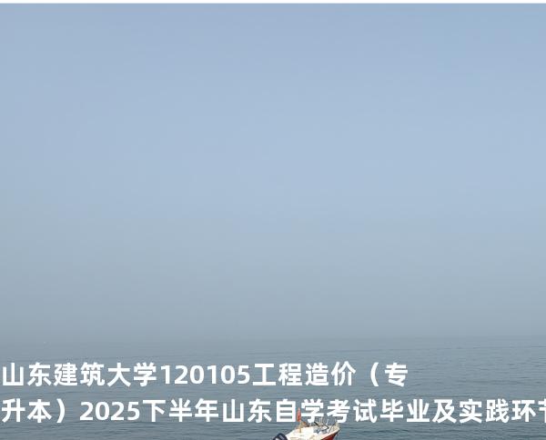 山东建筑大学	120105	工程造价（专升本）2025下半年山东自学考试毕业及实践环节考核科目时间