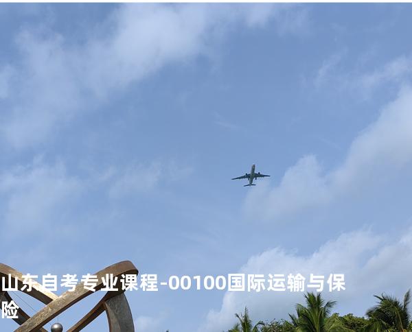 山东自考专业课程-00100国际运输与保险