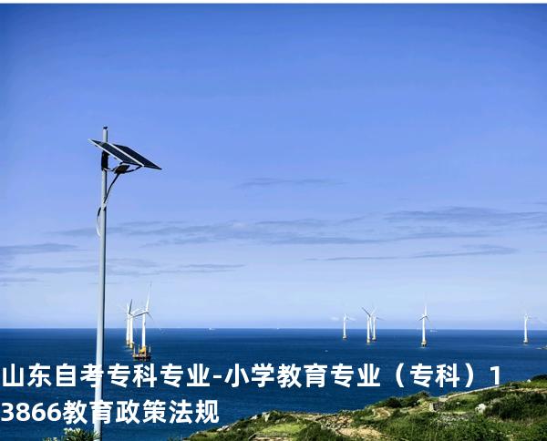 山东自考专科专业-小学教育专业（专科）13866教育政策法规