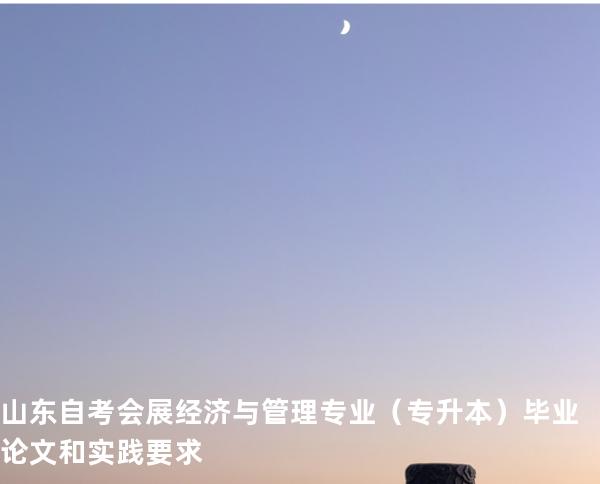 山东自考会展经济与管理专业（专升本）毕业论文和实践要求