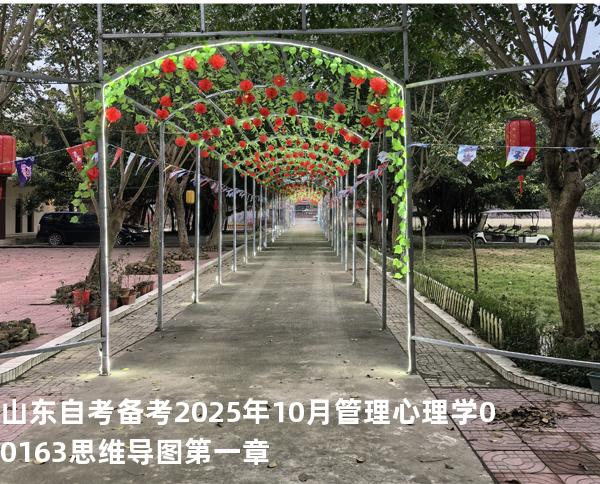山东自考备考2025年10月管理心理学 00163 思维导图 第一章