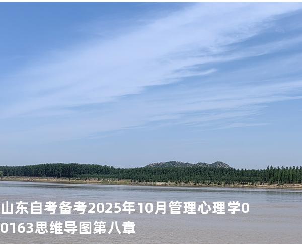山东自考备考2025年10月管理心理学 00163 思维导图 第八章