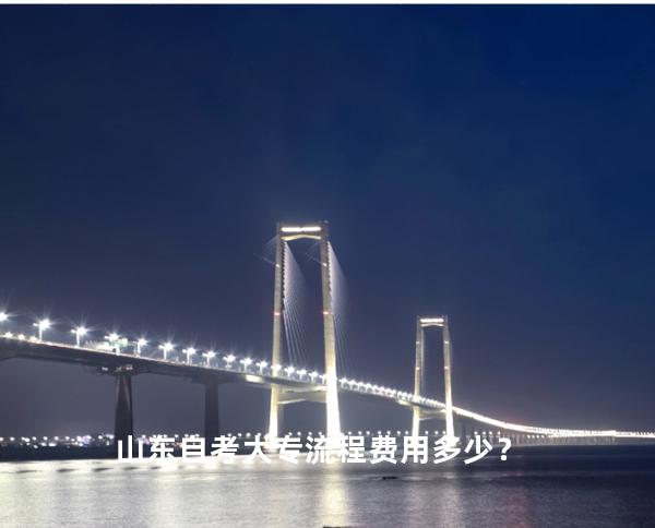 山东自考大专流程费用多少？