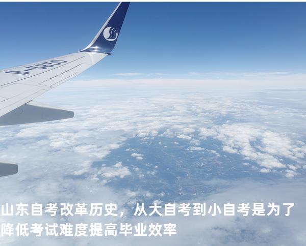 山东自考改革历史，从大自考到小自考是为了降低考试难度提高毕业效率