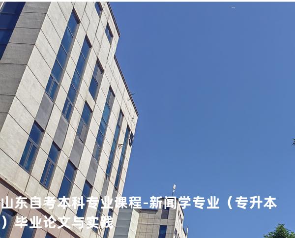 山东自考本科专业课程-新闻学专业（专升本）毕业论文与实践