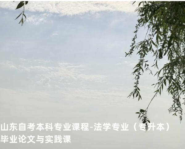 山东自考本科专业课程-法学专业（专升本）毕业论文与实践课