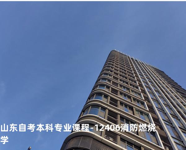山东自考本科专业课程-12406消防燃烧学