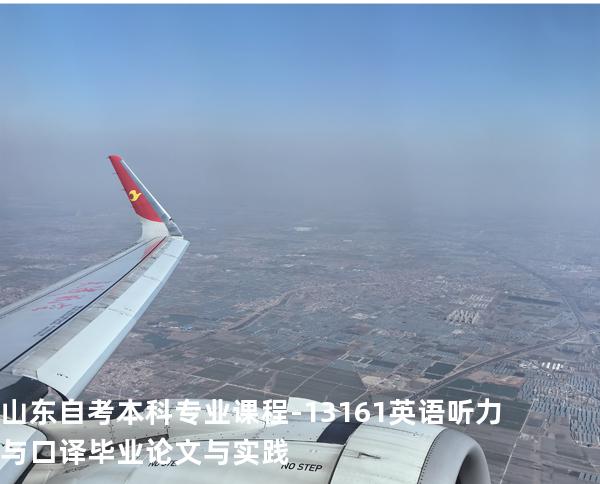 山东自考本科专业课程-13161英语听力与口译毕业论文与实践