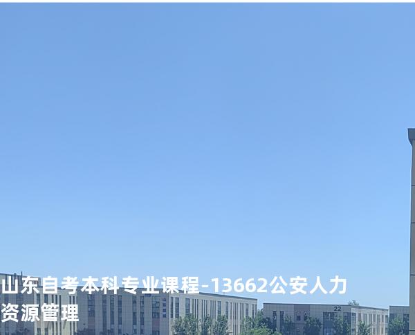 山东自考本科专业课程-13662公安人力资源管理