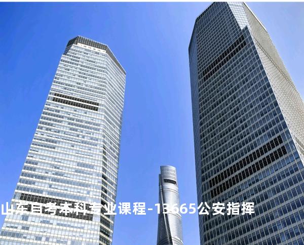 山东自考本科专业课程-13665公安指挥