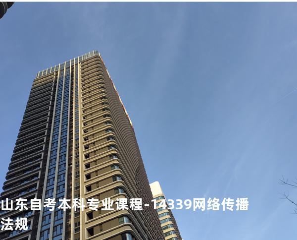 山东自考本科专业课程-14339网络传播法规