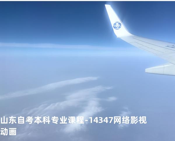 山东自考本科专业课程-14347网络影视动画