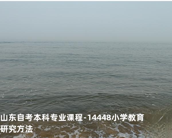 山东自考本科专业课程-14448小学教育研究方法