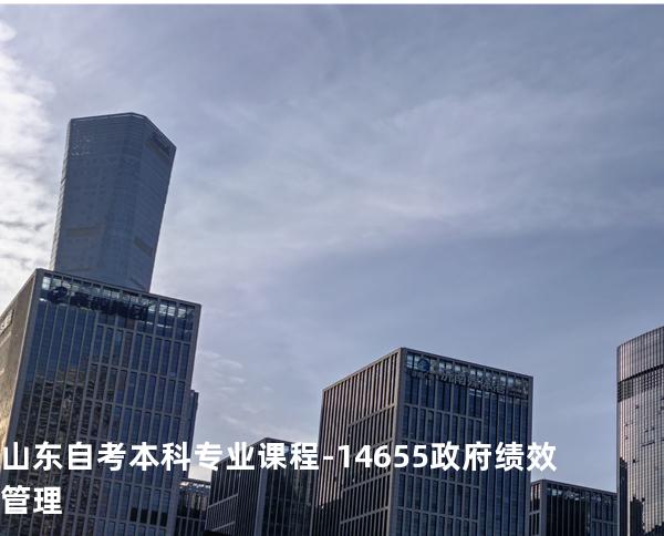 山东自考本科专业课程-14655政府绩效管理