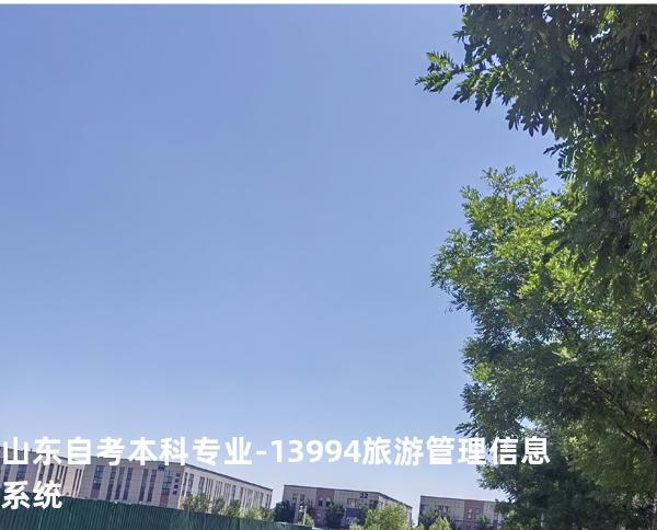 山东自考本科专业-13994旅游管理信息系统