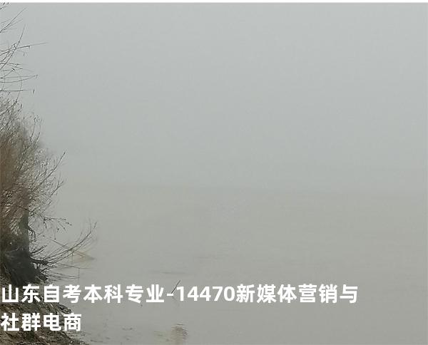 山东自考本科专业-14470新媒体营销与社群电商