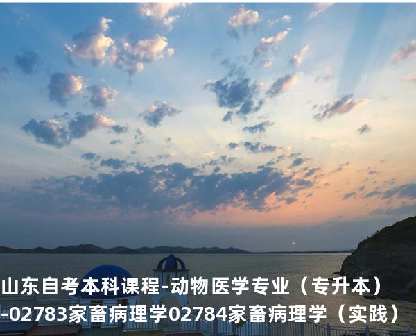 山东自考本科课程-动物医学专业（专升本）-02783家畜病理学 02784家畜病理学（实践）