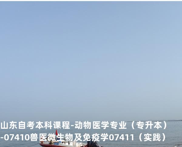 山东自考本科课程-动物医学专业（专升本）-07410兽医微生物及免疫学 07411 （实践）