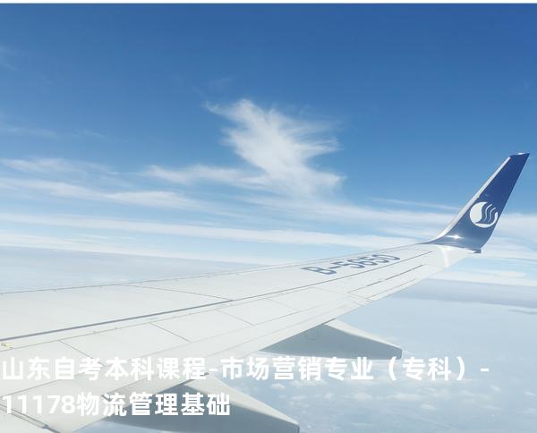山东自考本科课程-市场营销专业（专科）-11178物流管理基础
