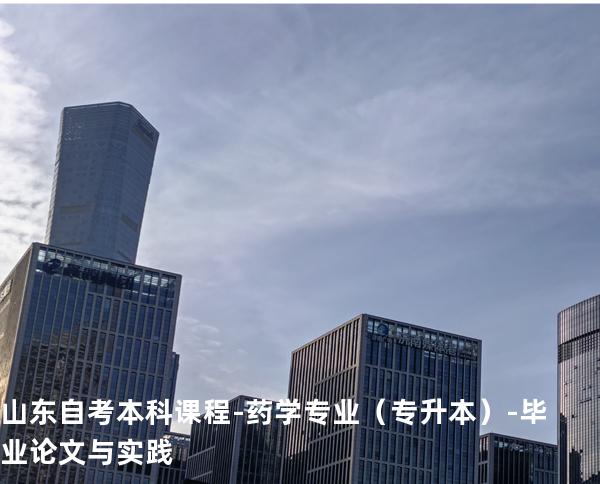 山东自考本科课程-药学专业（专升本）-毕业论文与实践