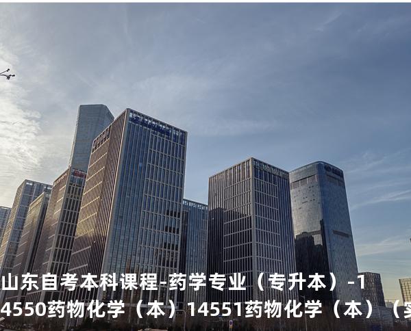 山东自考本科课程-药学专业（专升本）-14550药物化学（本） 14551药物化学（本）（实践）