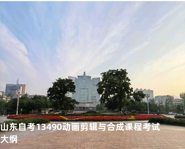 山东自考13490动画剪辑与合成课程考试大纲