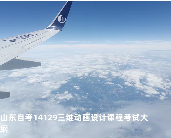 山东自考14129三维动画设计课程考试大纲