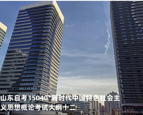 山东自考15040*新时代中国特色社会主义思想概论考试大纲十二