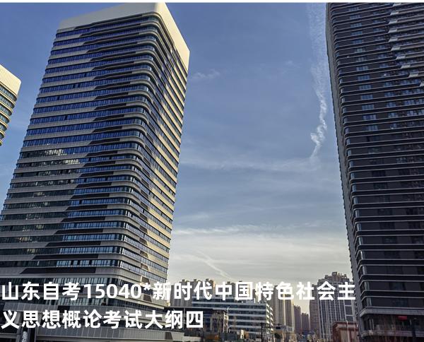 山东自考15040*新时代中国特色社会主义思想概论考试大纲四