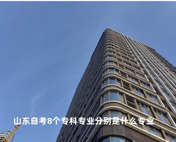 山东自考8个专科专业分别是什么专业 