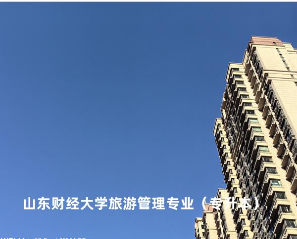 山东财经大学 旅游管理专业（专升本）