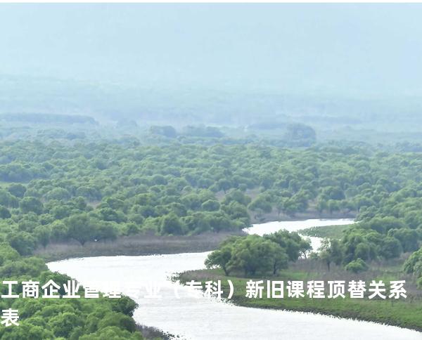 工商企业管理专业（专科）新旧课程顶替关系表