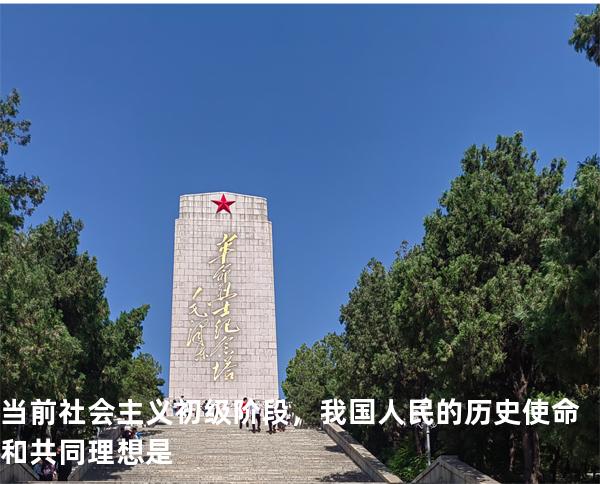 当前社会主义初级阶段，我国人民的历史使命和共同理想是