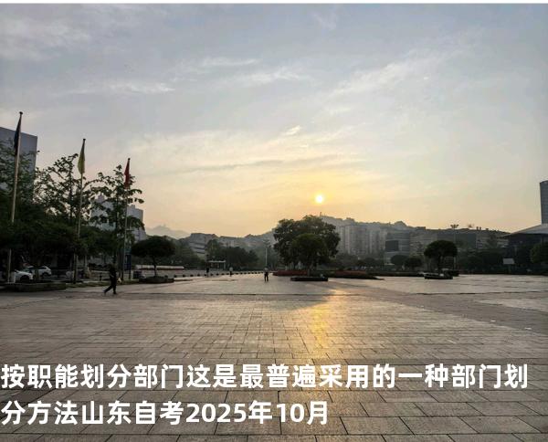 按职能划分部门 这是最普遍采用的一种部门划分方法山东自考2025年10月