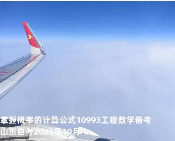 掌握概率的计算公式10993工程数学 备考山东自考2025年10月