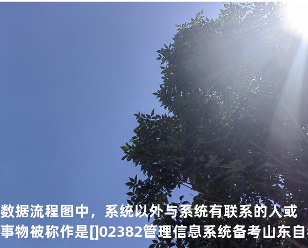 数据流程图中，系统以外与系统有联系的人或事物被称作是[]02382管理信息系统备考山东自考2025年